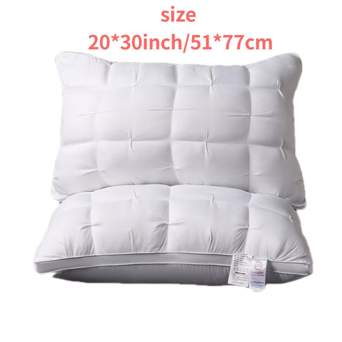 1-Pack\u002F 2-Pack Pillow, Soft Side Pillow, Standard Pillow, Fluffy High Pillow, Euro Pillow, Pillow Insert.All-Season Comfort, White, Pillows for Sleeping.Non-Collapsing High-Density Core.