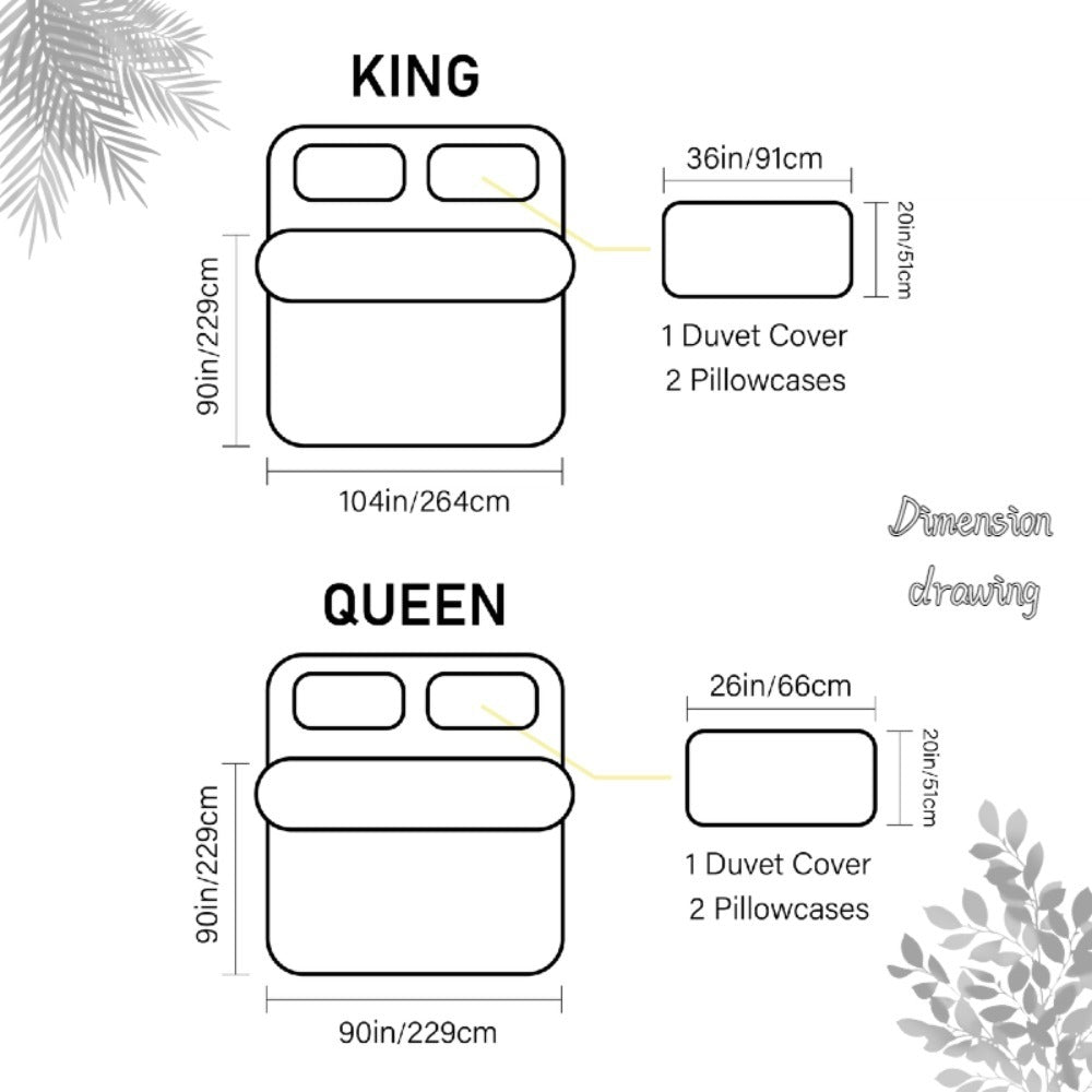 ARTPAGE Queen\u002FKing Duvet Cover Set (1 Duvet + 2 Pillowcases) | Cute Fish Print, Polyester and Acrylic Blend, Embossing, Machine Washable, All-Season Use